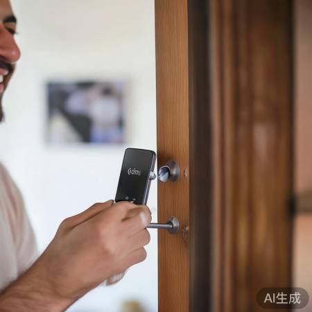 青稞智能锁全国统一服务电话教导@小米锁智能锁：内门把手设计，守护家的安全与便捷