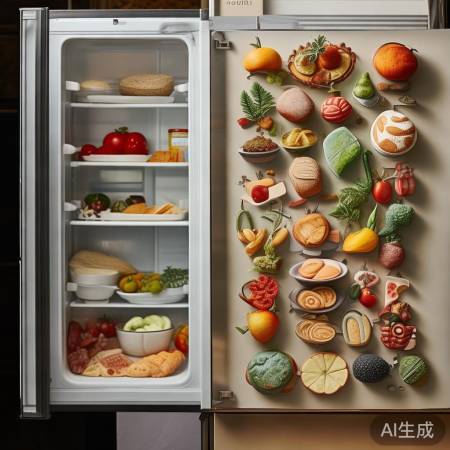 石塑粘土美食冰箱贴：创意家居必备小物