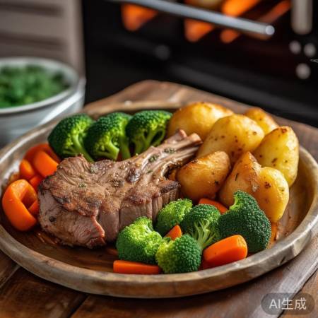 美大集成灶烤箱烤羊排食谱：在家轻松制作美食佳肴