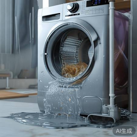洗衣机水溢出洗衣桶外的原因及解决方法