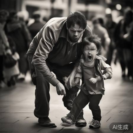 乐开指纹锁故障客服教导↑男童扶梯鞋头险被咬，父亲果断扯鞋！