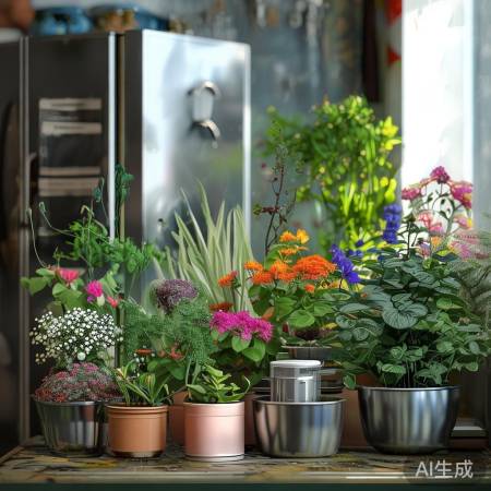 冰箱上摆放花盆的适宜性探讨