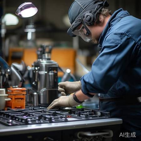圣托燃气灶维修一站通讲解,燃气灶面板开关拆装方法详解
