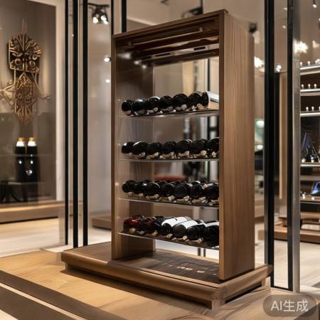 玻璃酒柜斜放红酒架,完美搭配您的品味生活 玻璃酒柜斜放红酒架,完美搭配您的品味生活