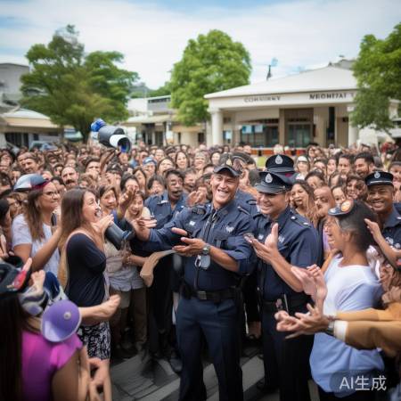 HUWI指纹锁400财务热线解释@交警温情劝导广场舞爱好者，共建和谐社区生活