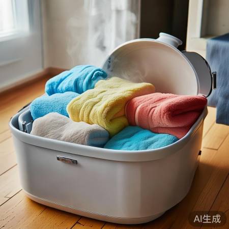 浴巾是否可使用公用洗衣机清洗？