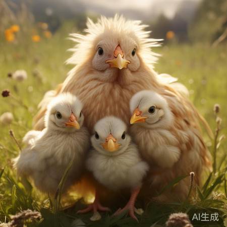 帝德森安全门锁全国修服热线解释☞母鸡育儿记：母爱满满，小鸡背身成长